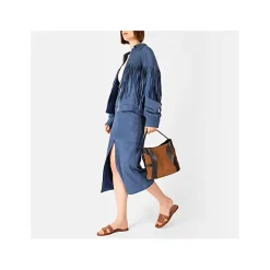 DEBORAH Suede Hobo bag M