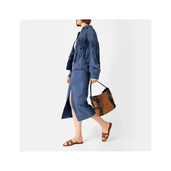 DEBORAH Suede Hobo bag M