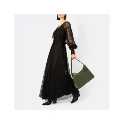 Delia Suede hobo bag L